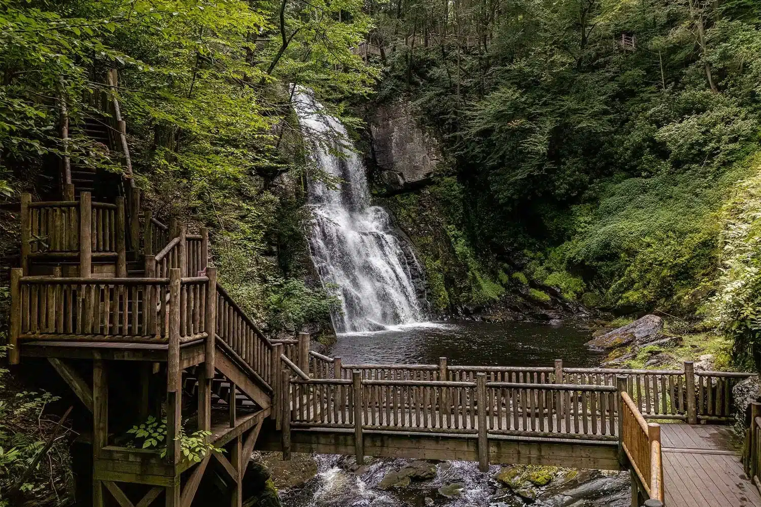 scenic waterfall bushkill falls 2000x 30fa1c